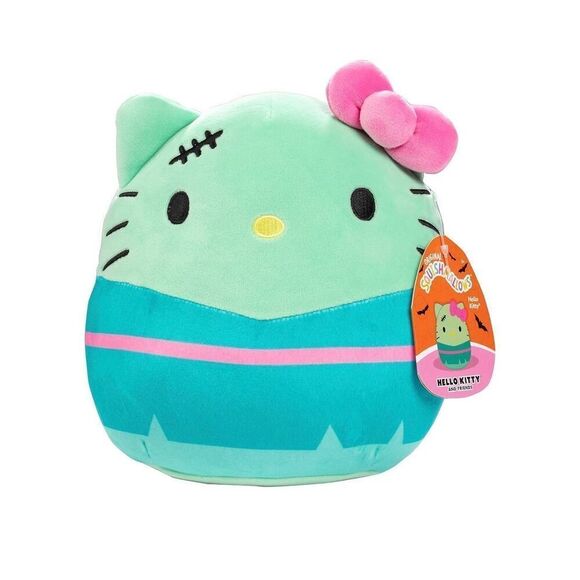 Squishmallows Sanrio 2023 Halloween 10" Hello Kitty Frankenstein Plush Doll - Picture 1 of 2
